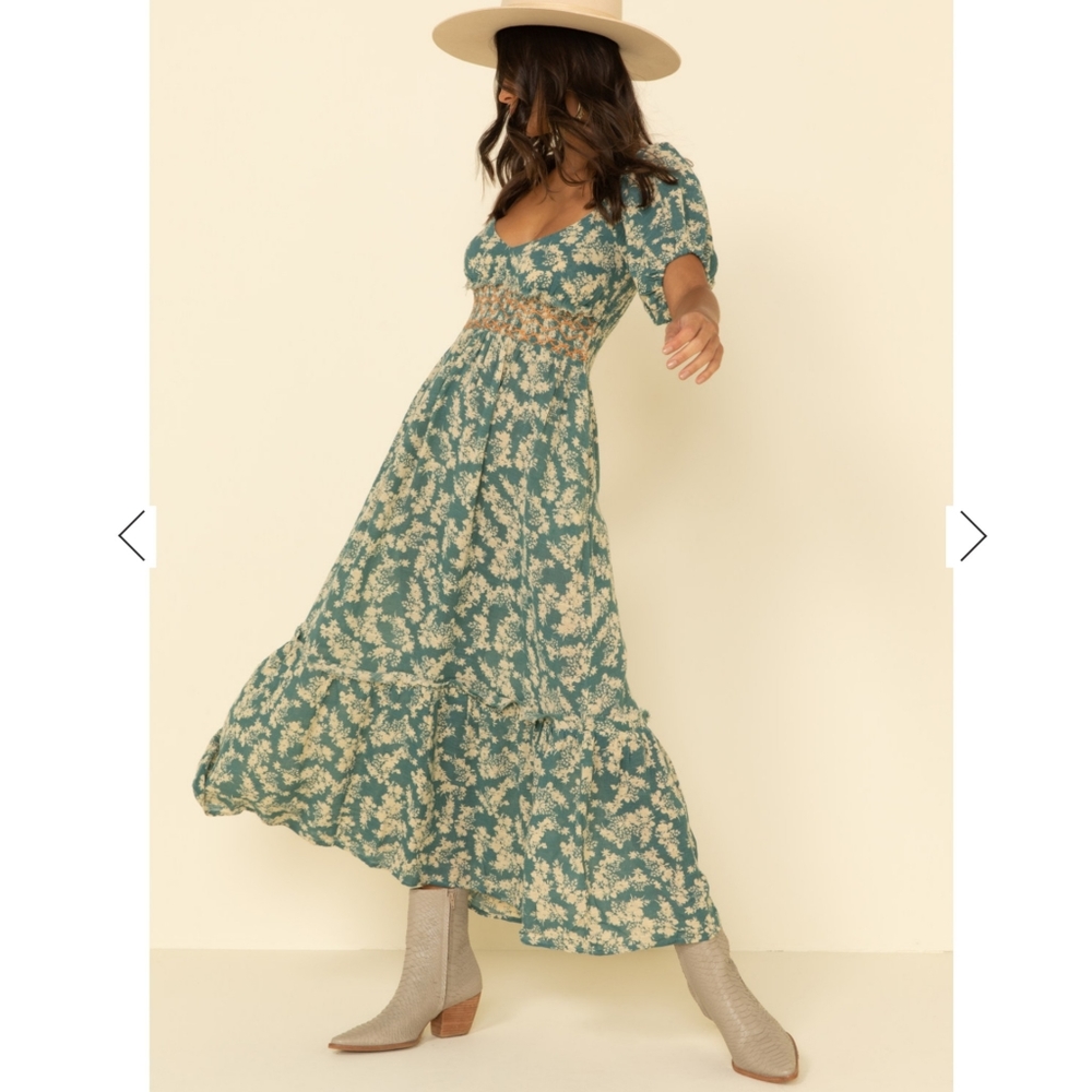 NEW Free People Ellie printed maxi dress
